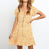 Casual Beach Dresses Sexy Deep V Neck