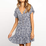 Casual Beach Dresses Sexy Deep V Neck