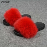 Fur Slides Hair Slippers