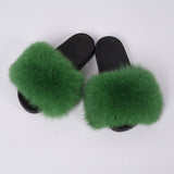 Fur Slides Hair Slippers