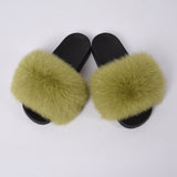 Fur Slides Hair Slippers