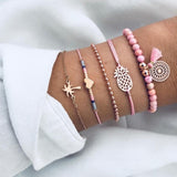 Pineapple Turtle Heart Earth Bracelet