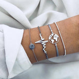 Pineapple Turtle Heart Earth Bracelet