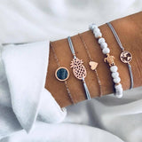 Handmade Pink Crystal Beads Bracelets