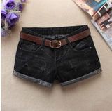 Newest Black Womens Casual Denim Shorts