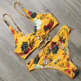 Sexy Floral Bikini Push Up