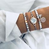 Handmade Pink Crystal Beads Bracelets