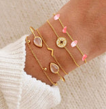 Handmade Pink Crystal Beads Bracelets