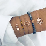 Crystal Marble Charm Bracelets