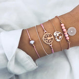Crystal Marble Charm Bracelets