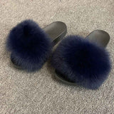 Fur Slides Hair Slippers