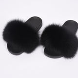 Women's Fox Fur Slippers