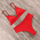 High Waist Print Bikini