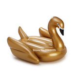 3 Colors Golden Black Swan Pool Float 190cm Giant