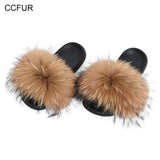 Fur Slippers Women's Fur Slides