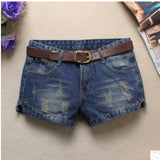 Elegant Women Hole Denim Shorts